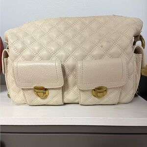 Marc Jacobs Cream and Gold Shoulder Bag